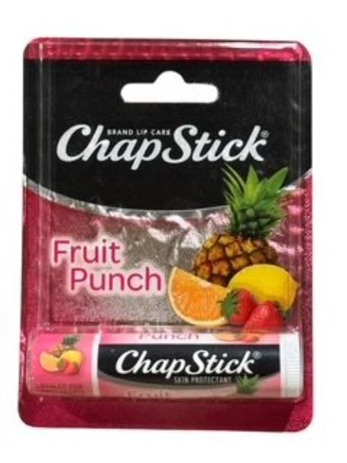3 Tubes Chapstick Fruit Punch Lip Balm .15 Oz