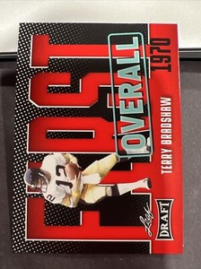 2023 Leaf Draft First Overall  Red Parallel  #2 Terry Bradshaw HOF
