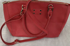 LAiLA Rowe Handbag & Crossbody Vegan Red Leather 18”Wide x 10”High Mint Cond