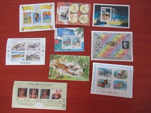 TUVALU Juego con ESPECIMEN Sobreimpresión Como Nuevo (Mini Hojas) - Imagen 1 de 1