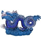 Dragon bleu Feng Shui bijou + bracelet à cordes rouges gratuit G1290