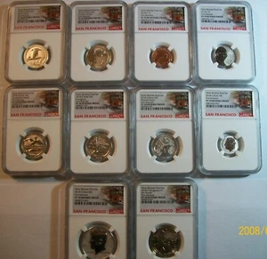 2018 S 10 COINS Set NGC PF 70 REVERSE PROOF FIRST RELEASES SAN FRANCISCO TRULY - Picture 1 of 1