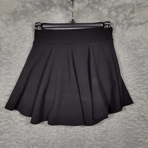 Shein Skort Girls Womens Small Black Skater Mini Short 24" waist - Picture 1 of 8