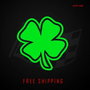Four Leaf Clover Vinyl Decal Sticker | Irish Luck 362 - Picture 1 of 4