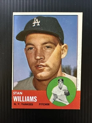 1963 TOPPS #42 STAN WILLIAMS NEW YORK YANKEES VG-EX *Hot Corner Vintage* E - Image 1 of 2
