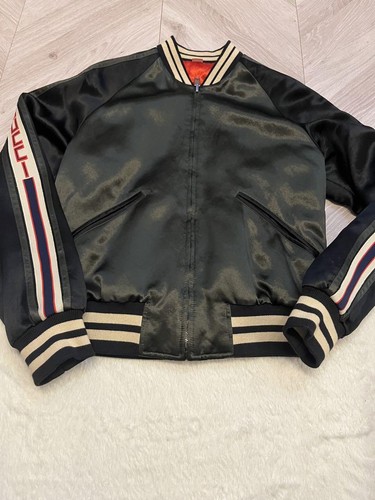 Gucci Giubbotto Bomber Reversibile Rosso Cachi Taglia 44 Usatoo