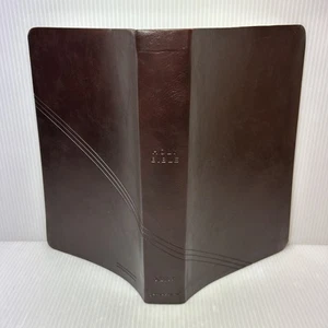 NIV Personal Size GIANT PRINT Bible, Zondervan Brown Leathersoft, Lay Flat - Picture 1 of 21
