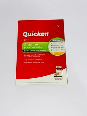 Quicken 2017 Starter Edition For Windows Vista SP2, Windows 10, 7, 8, 8.1 - Image 1 of 4
