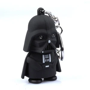 Darth Vader Schlüsselanhänger Keychain LED leuchten Ton Schlüsselbund - Picture 1 of 16
