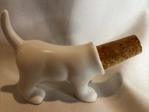 Ceramic Headless Dog Wine Cork Bottle Stopper Dog Butt Dog Haus - Picture 1 of 10