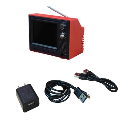 Muebles de muñeca miniatura 24 en 1/12 retro reproductor de TV soporte de televisión AMV AVI - Imagen 1 de 4