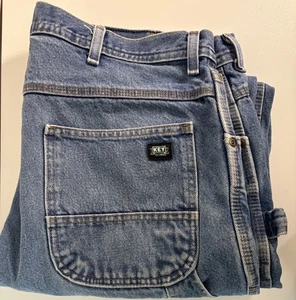 Key Jeans Herren 38x30 Blau Carpenter Medium Wash Workwear Distressed Workwear - Bild 1 von 4