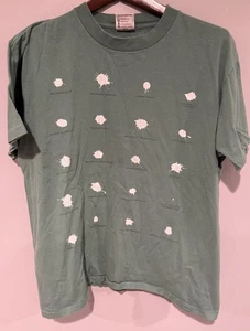 Camisa Oneita grande vintage de tabla de identificación de caca de pájaro de una sola puntada - Imagen 1 de 8