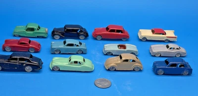 Juego de 12 vagones de plástico INGAP Italia años 50, varios modelos numerados 1-12 paisaje de tren Foto 1 de 4