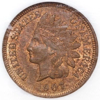 1907 1c Indian Head Cent NGC MS 65 RB - Image 1 of 4