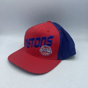 Detroit Pistons NBA Elevation Hat Cap Adjustable Snapback Red Blue Basketball - Picture 1 of 7