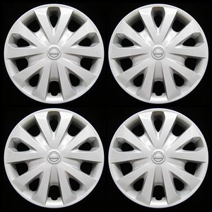 Hubcap Set Nissan Versa 2012-2019 Genuine OEM 15-inch Wheel Cover Silver 53087 - Picture 1 of 6