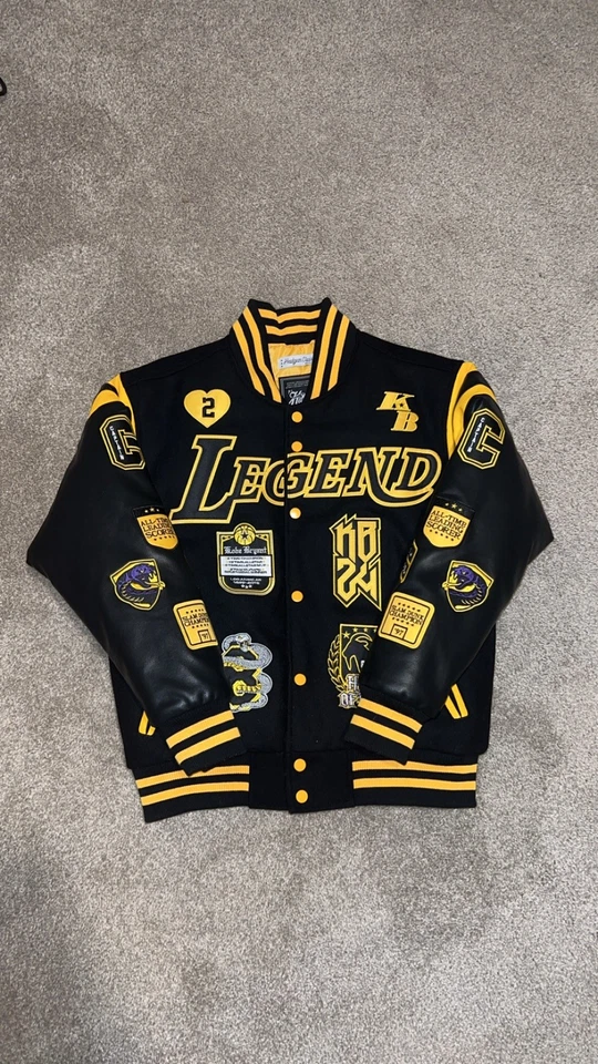 Black legend Kobe Byrant Letterman Jacket. Great Conditon, Worn Once Bought 2022 - Image 1 of 4