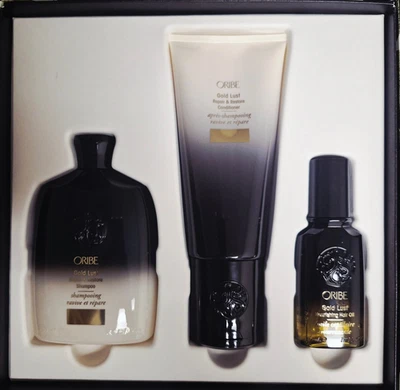 Champú Oribe Gold Lust Set 8,5 oz, acondicionador 6,8 oz, aceite capilar 1,7 oz - ¡Nuevo! Foto 1 de 2