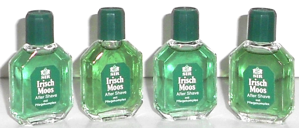 4 IRISCH MOOS ATER SHAVE MINIATUR DUFT FOR MEN RASUR PARFUM MINI FLACON SAMMLER - Bild 1 von 1