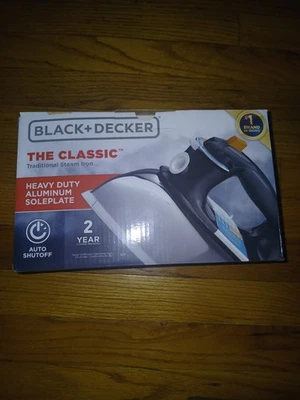 ** BLACK & DECKER THE CLASSIC F67E  Heavy Duty IRON Traditional Steam Iron ** - Image 1 of 2
