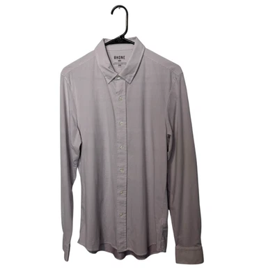 Rhone Commuter Shirt Mens Medium Red Blue Long Sleeve Performance Stretch Slim - Image 1 of 4