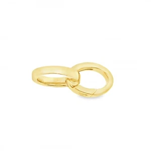 Chiusura Moschettone Ovale doppio misure 10x7x1,85 mm Oro Giallo 18 kt 1,20 gr - Imagen 1 de 1