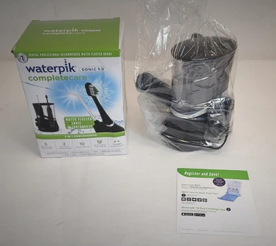 Waterpik WP-862 Complete Care 5.0 hilo dental y cepillo de dientes eléctrico - negro Foto 1 de 3
