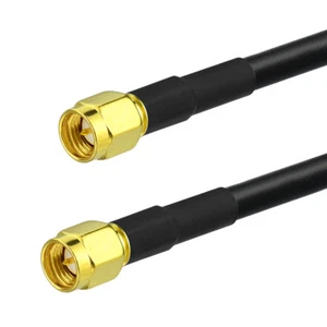 SMA Male to SMA Male WiFi Antenna Extension Cable RG58 Coaxial Pigtail Cable 3m - Zdjęcie 1 z 3