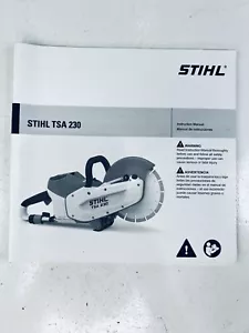 Sierra de corte a batería Stihl TSA230 manual del propietario - Imagen 1 de 3