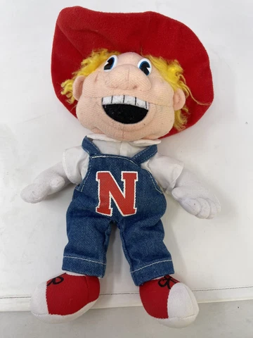 Vintage 1998 Collegiate Critters Nebraska Cornhuskers Herbie Mascot Plush 10” Cover