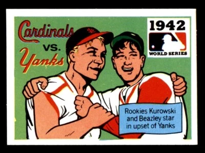 1971 Fleer World Series Baseball #40 1942 Cardinals vs Yanks NM - Image 1 of 2