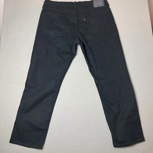 LEVIS 541 ATHLETIC TAPER Men 36x30 Cotton Stretch Black Denim Jeans - Picture 1 of 4
