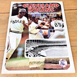 1974 Cleveland Indians Program & Souvenir Magazine - Picture 1 of 11