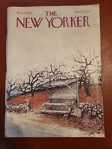 1978 New Yorker November 6 Full Issue #2803 Artist: Arthur Getz Apple Stand - Picture 1 of 13