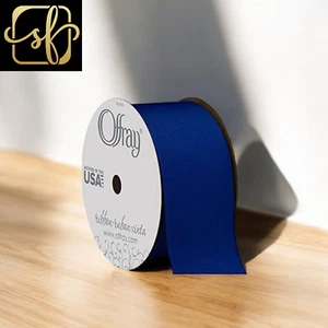 Offray 67284 1,5" breites Ripsband, 1-1/2 Zoll x 12 Fuß, Jahrhundertblau - Bild 1 von 1