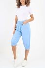 Italian Frill Hem 3/4 Linen Jogger Elevate Your Casual Elegance Embrace Style an