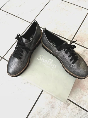 New Shellys London, Oxford, Jack/pewter sz 37 - Image 1 of 4