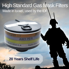 Israeli Gas Mask Filter 40mm NATO - Made in Israel - Expiration 12/2040