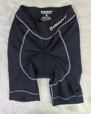 Pantalones cortos de ciclismo acolchados negros GIANT para mujer talla S W20"  Foto 1 de 4