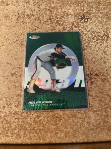 2005 Topps Finest baseball #157 NOLAN RYAN Green Refractor #/199 NM-MINT HOF