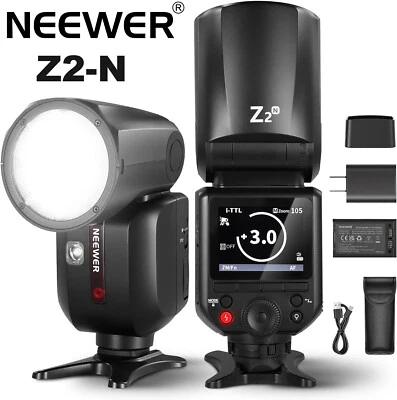 NEEWER Z2-N Z2N 2.4G TTL HSS Round Flash Light Speedlite for Nikon Cameras DSLR - Image 1 of 4