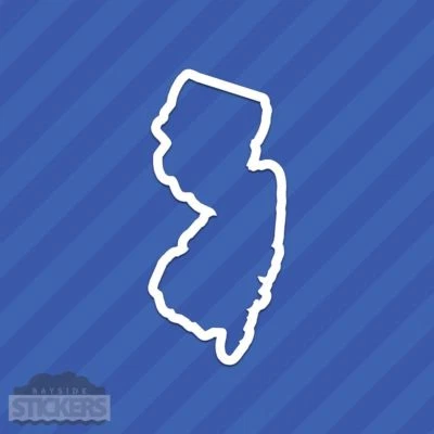 New Jersey NJ State Outline Vinyl Decal Sticker - Image 1 of 2