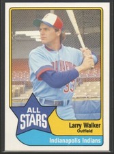 Larry Walker 1989 Triple A All-Stars CMC #7  Indianapolis Indians Montreal Expos