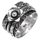 Meditation Rings,Anxiety Rings Gemstone Unisex 925 Silver Jewelry Rings "6.5"