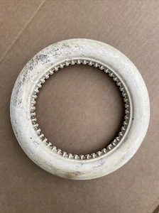 RUOTA GOMMA GIORDANI MACCHININA CARROZZINA TRICICLO AUTO PEDALI ANNI 60 215x35 - Imagen 1 de 6