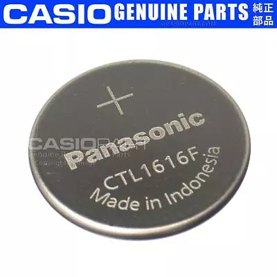PANASONIC CTL1616F CTL1616 CASIO Rechargeable Battery f/ G-SHOCK Solar Pro Wave - Image 1 of 2
