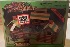 Paul Bunyan Log Builders Construction Build and Play Set 332 Pieces