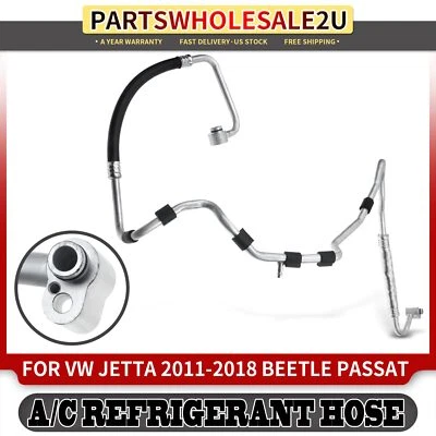 Nueva línea de succión de manguera de refrigerante de aire acondicionado para Volkswagen Beetle Golf Jetta Passat Foto 1 de 4