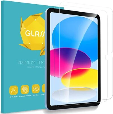[2 Pack] Tempered Glass Screen Protector for iPad 10th Gen 10.9" (2022) HD Clear - Image 1 of 4